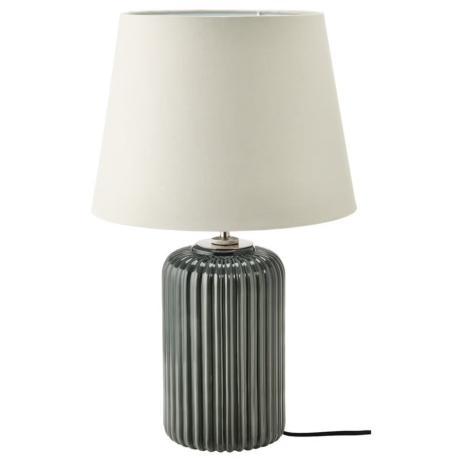 SNBYAR Table lam grey-turquoise ceramic